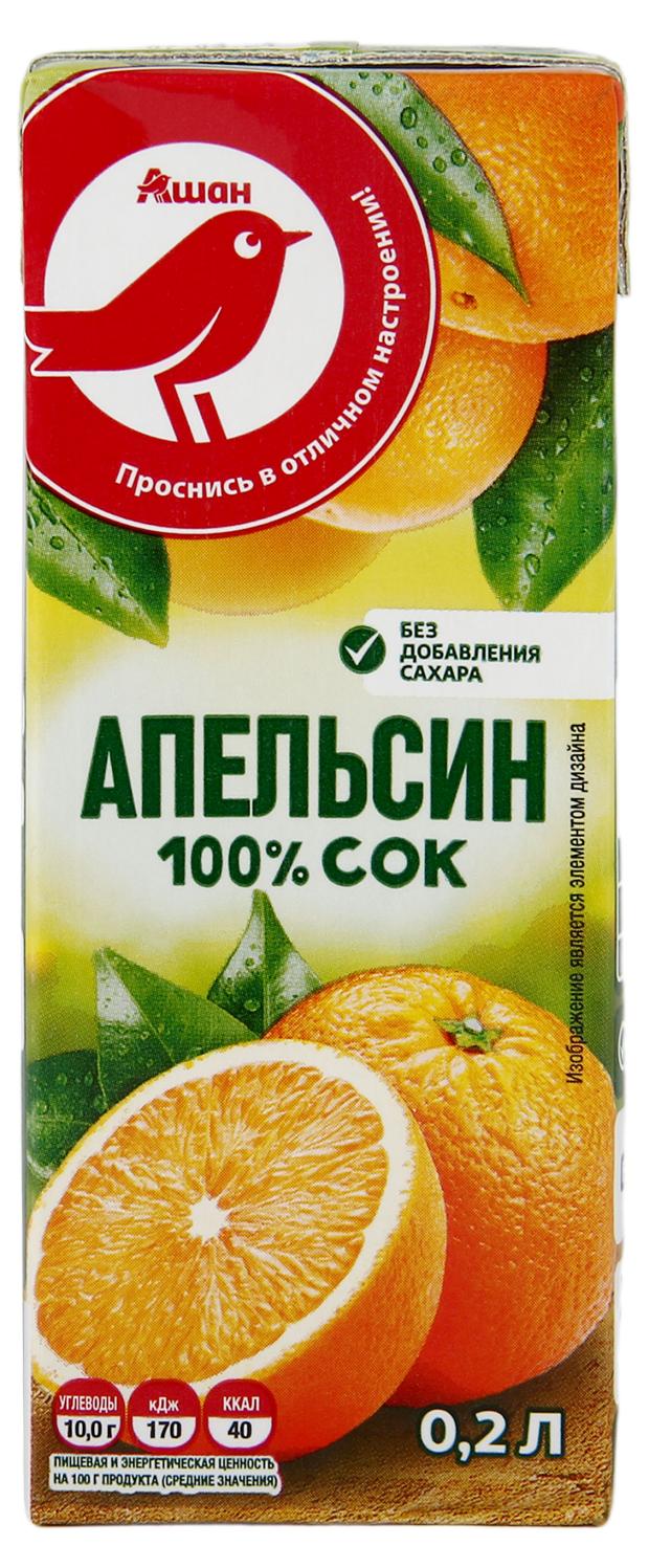 Сок АШАН Красная птица апельсиновый с 3 лет, 200 мл