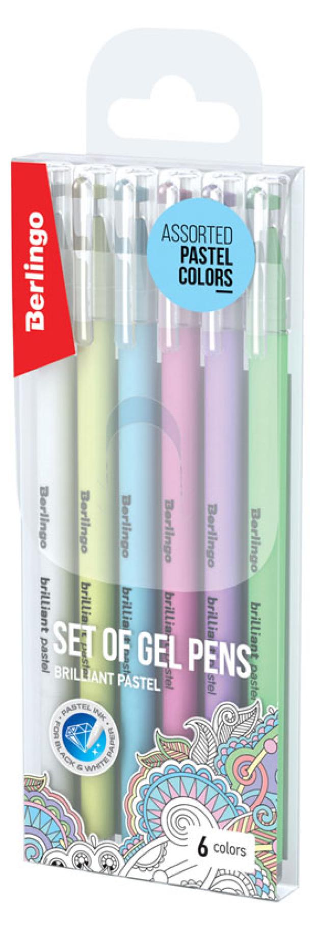 

Набор гелевых ручек Berlingo Brilliant Pastel 0,8мм, 6 цветов
