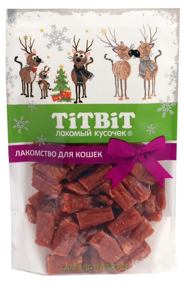 

Лакомство для кошек TITBIT колбаски говяжьи, 60 г