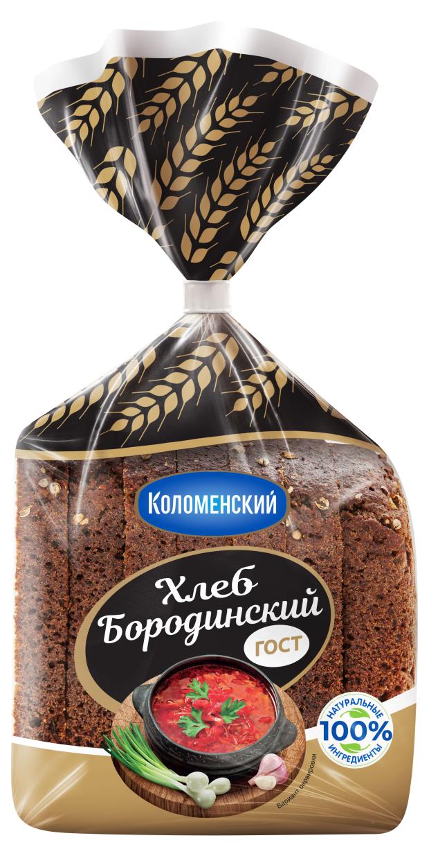 Хлеб ржаной Коломенский Бородинский, 400 г