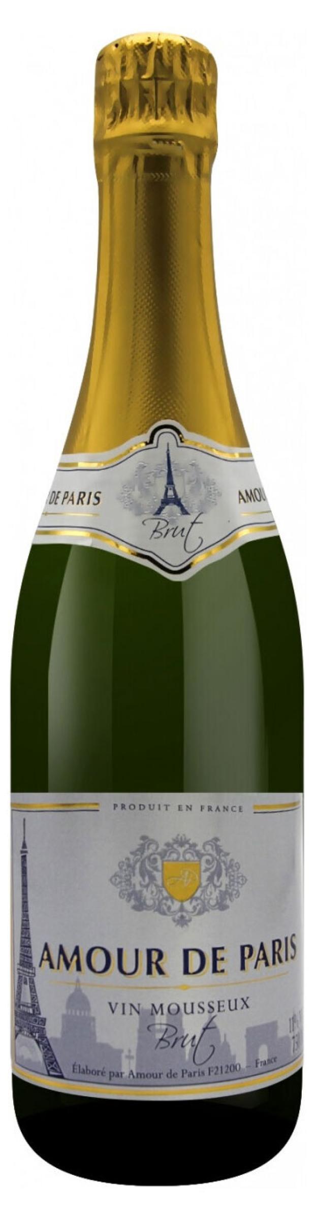 Игристое вино Amour de Paris белое брют Франция, 0,75 л игристое вино patriarche heritage brut белое брют франция 0 75 л