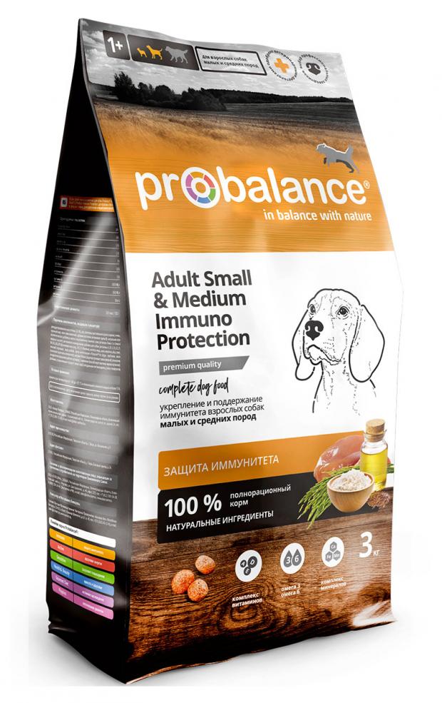 

Сухой корм для собак мелких и средних пород Probalance Immuno Adult Small&Medium, 3 кг