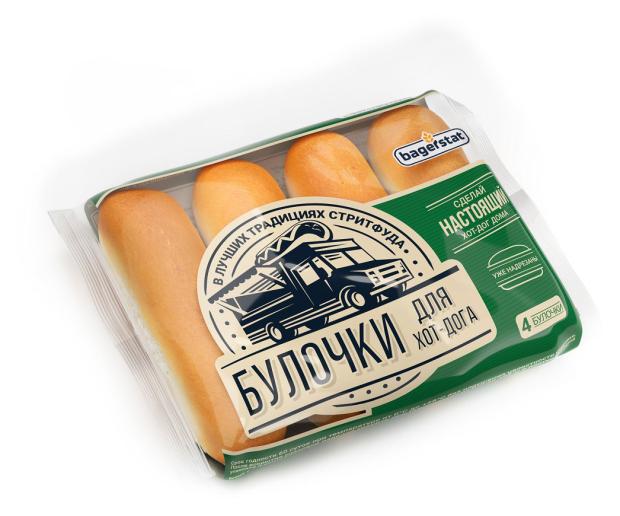 Булочка для хот-дога BAGERSTAT, 4х60 г