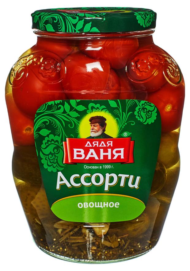 Ассорти овощное Дядя Ваня маринованное огурцы и томаты 18 кг 479₽