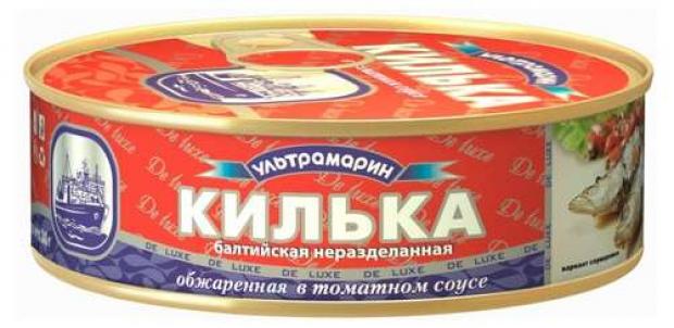 

Килька «Ультрамарин» балтийская в томатном соусе, 240 г