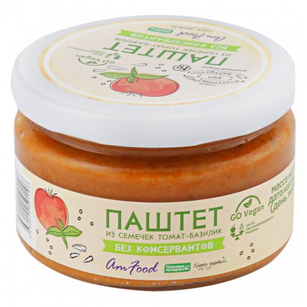 Паштет AmFood из семечек томат базилик, 200 г