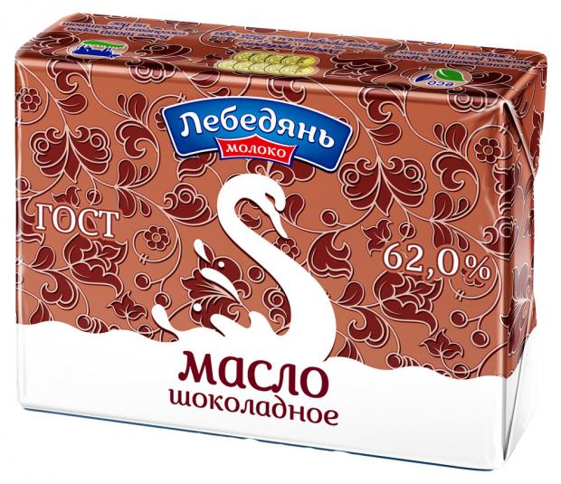 Масло сливочное Лебедяньмолоко шоколадное 62% БЗМЖ, 180 г
