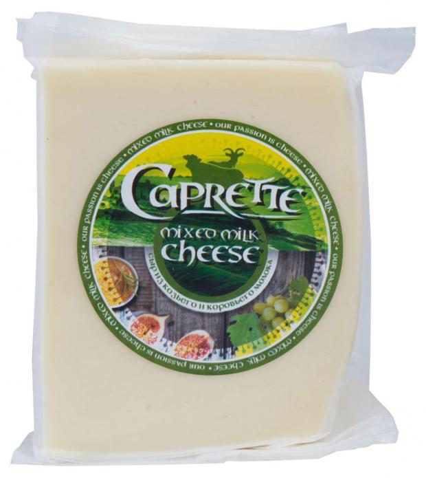 Сыр полутвердый Caprette Mix из коровьего и козьего молока 50% БЗМЖ, 140 г