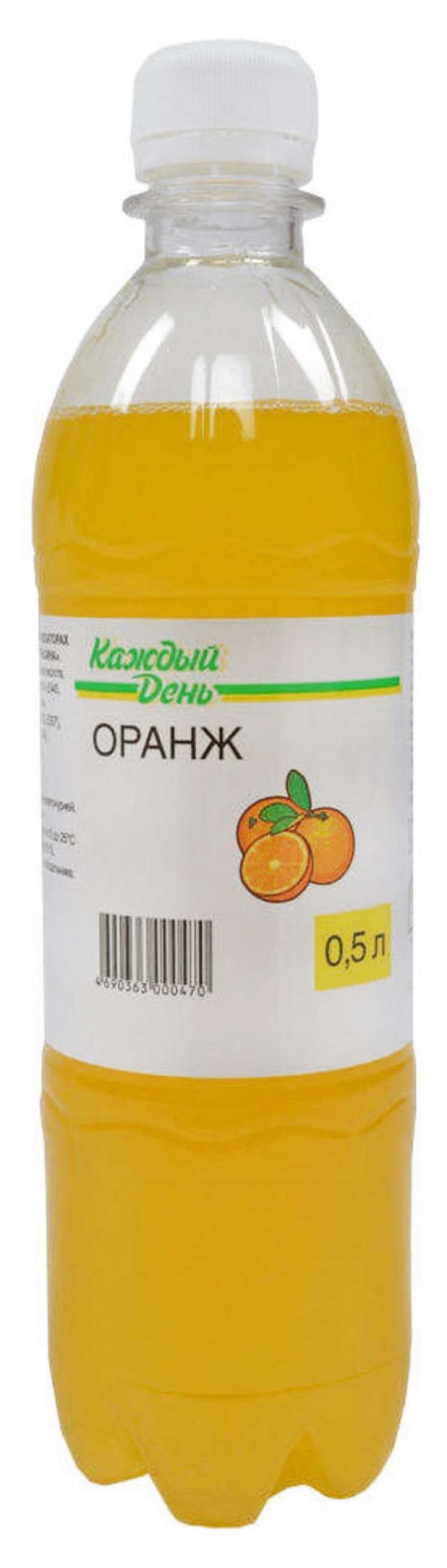 Напиток газированный Каждый день Апельсин безалкогольный, 500 мл