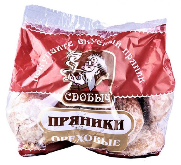 Пряники ореховые Сдобыч сырцовые, 400 г