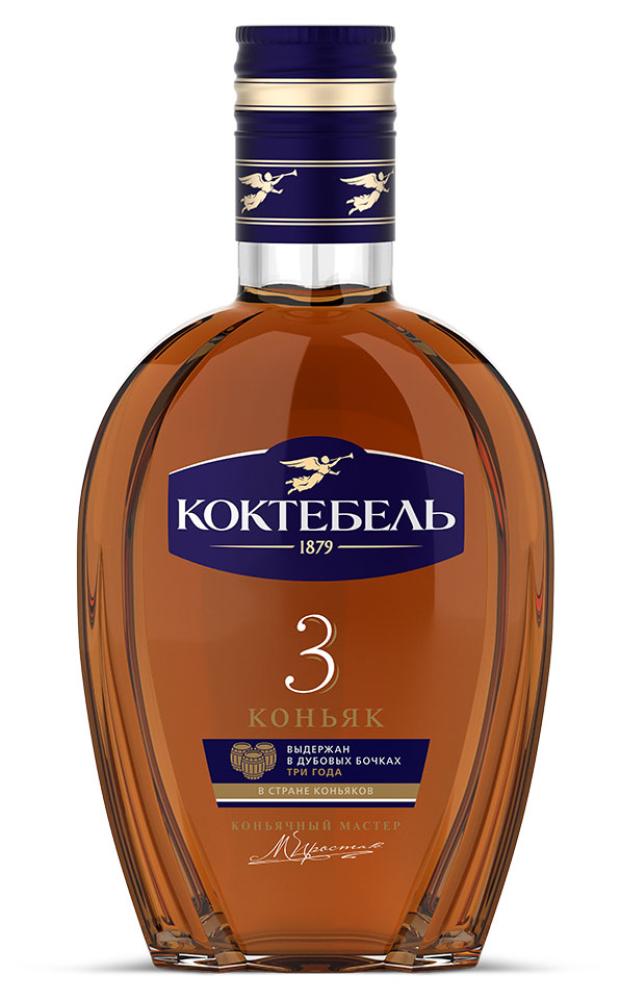 Коньяк Коктебель 3 года Россия 025 л 349₽