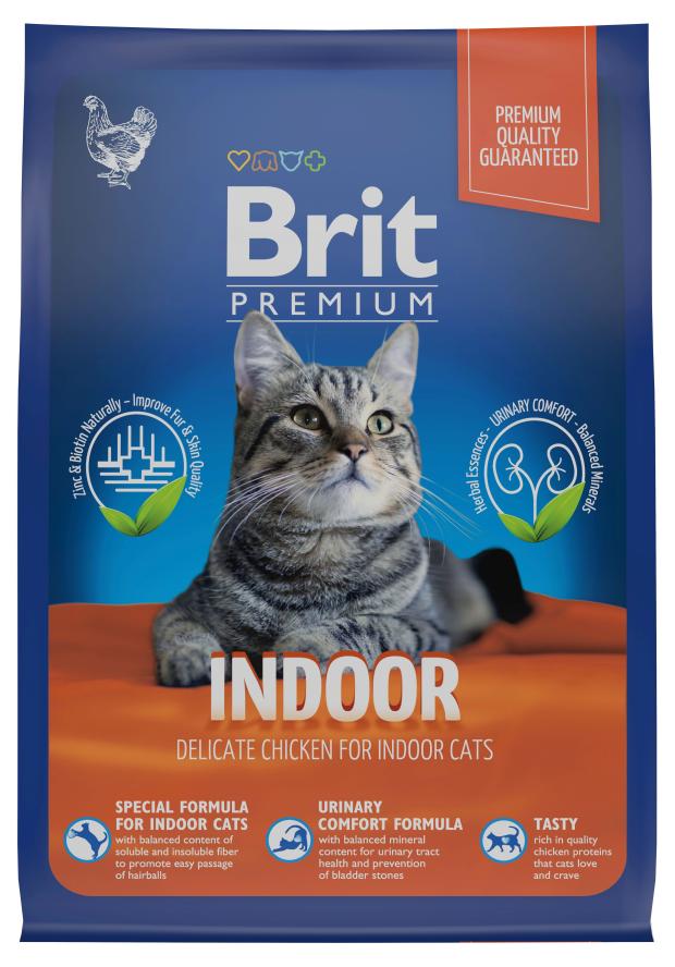

Сухой корм для кошек Brit Premium курица и печень, 400 г