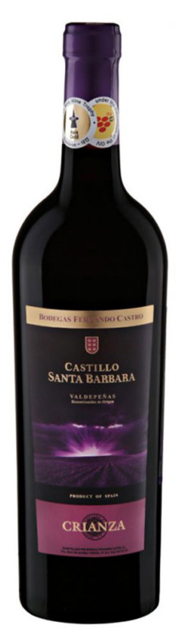 Вино Castillo Santa Barbara Crianza красное сухое Испания, 0,75 л вино castillo santa barbara розе розовое сухое испания 0 75 л