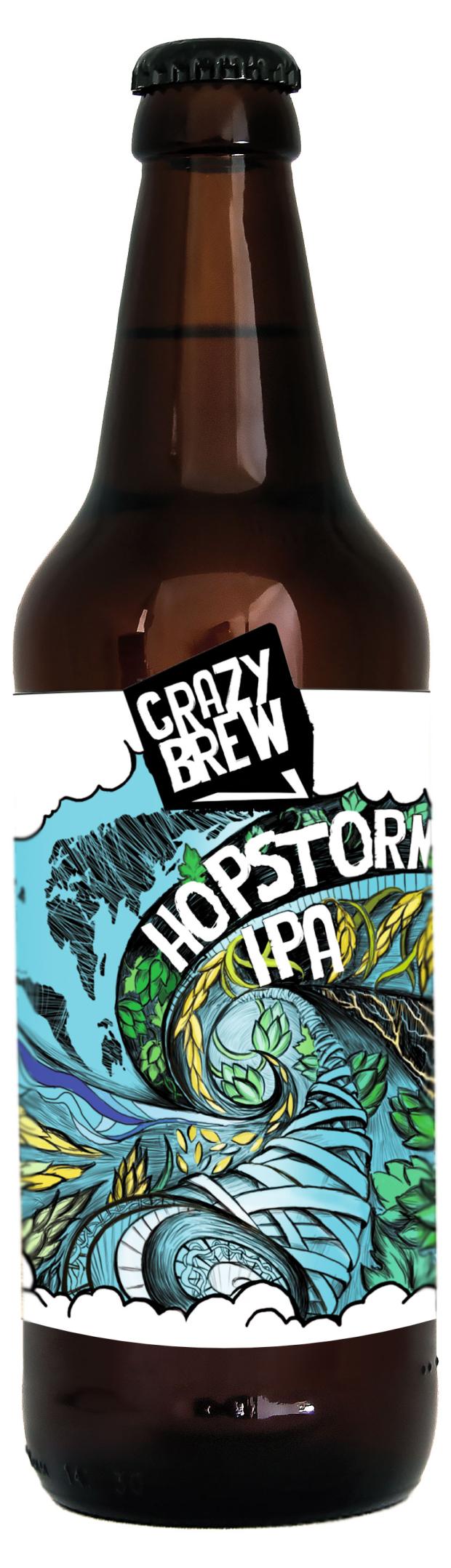 

Пиво Crazy Brew Hopstorm 5%, 500 мл