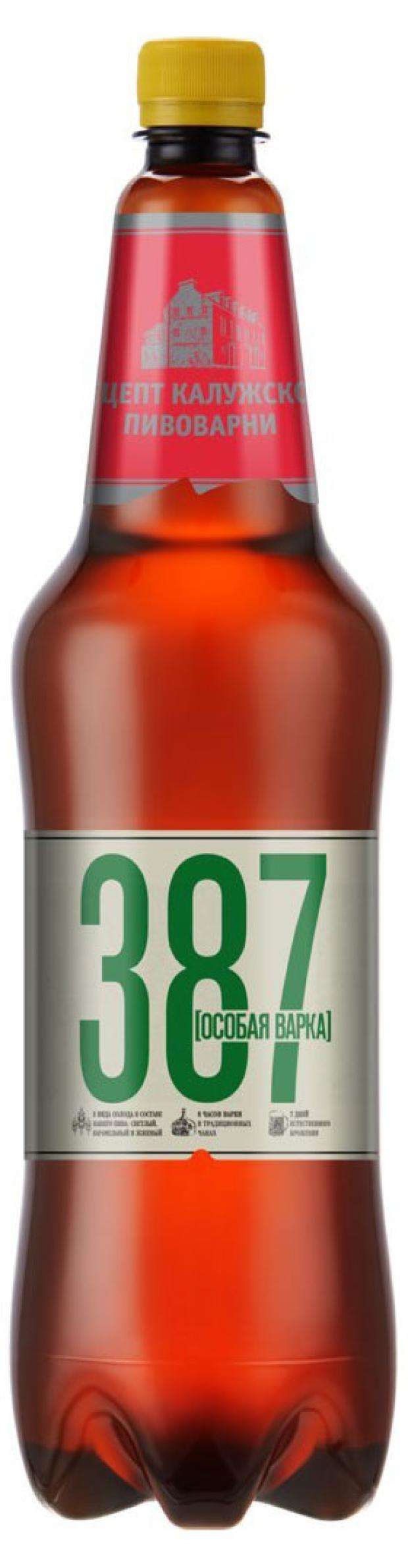 

Пиво 387 Особая варка светлое фильтрованное, 1,2 л