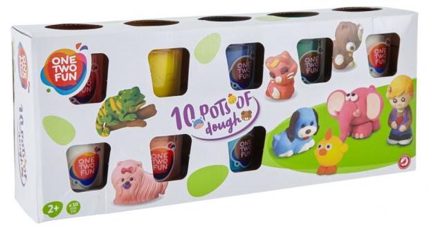

Тесто для лепки One Two Fun, 10 шт