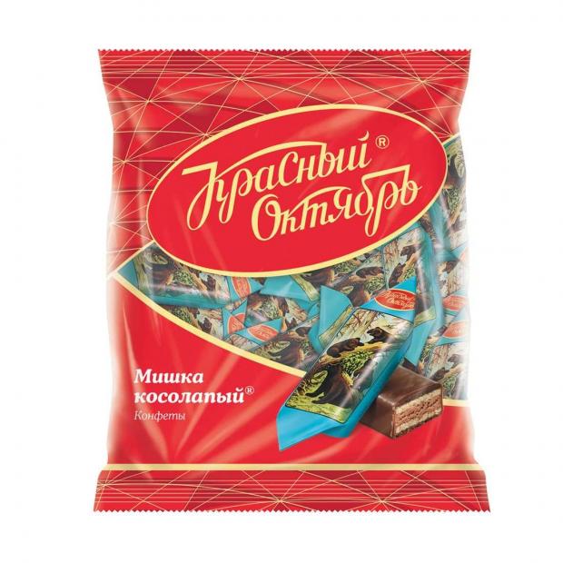 Конфеты Красный октябрь Мишка косолапый шоколадные с начинкой, 200 г