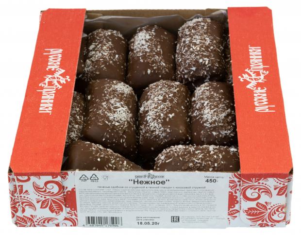 Печенье Русские пряники нежное со сгущенным молоком в глазури, 450 г