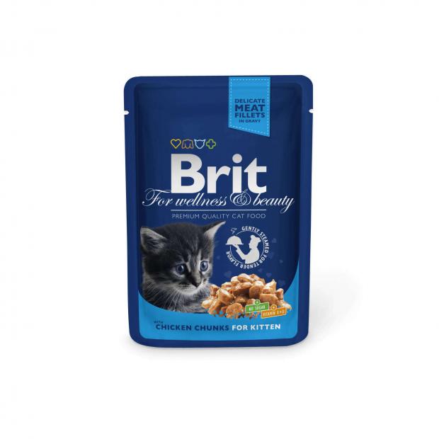 

Корм для котят Brit Premium с курочкой, 85 г