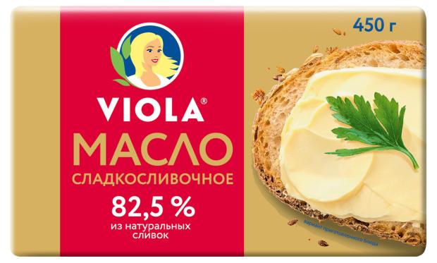 Масло сливочное Viola Традиционное 82,5%, 450 г