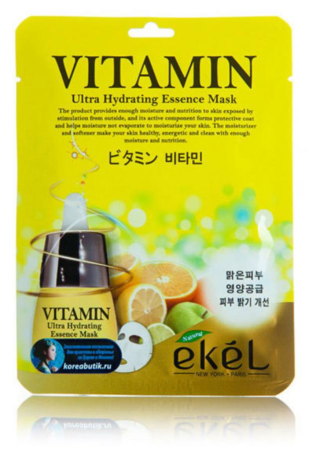 

Тканевая маска для лица с витаминами Ekel Ultra Hydranting, 25 г