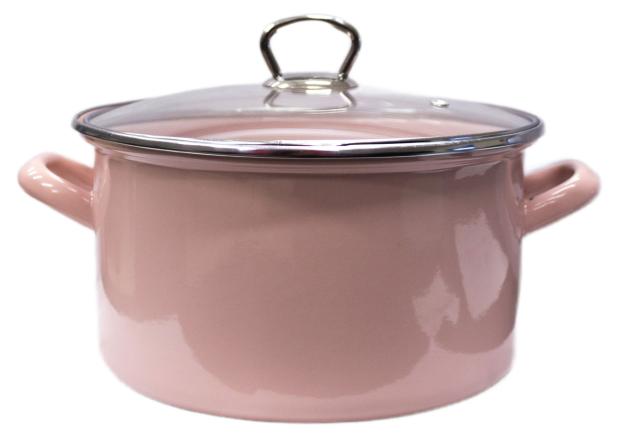 

Кастрюля Катюша Пастель розовая, 4,5 л