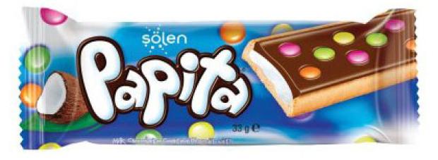 Печенье Solen Papita Coconut с кокосом и цветным драже, 33 г