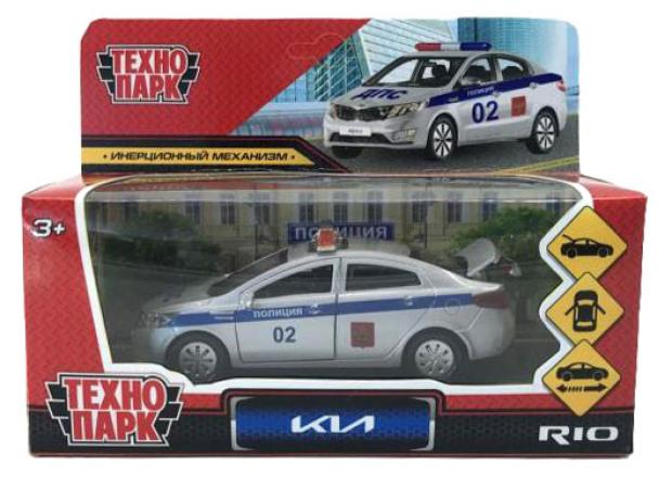 Машина металлическая Технопарк Kia Rio Полиция инерция, 12 см