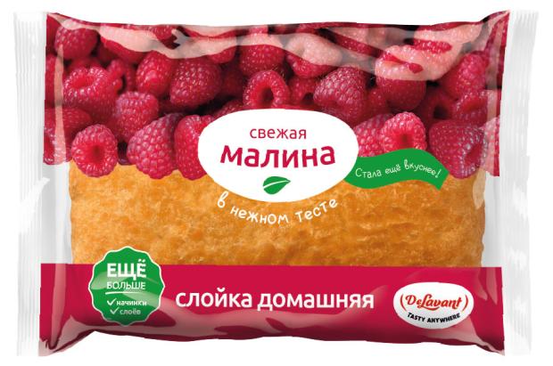 Слойка Delavant Домашняя с малиной, 85 г