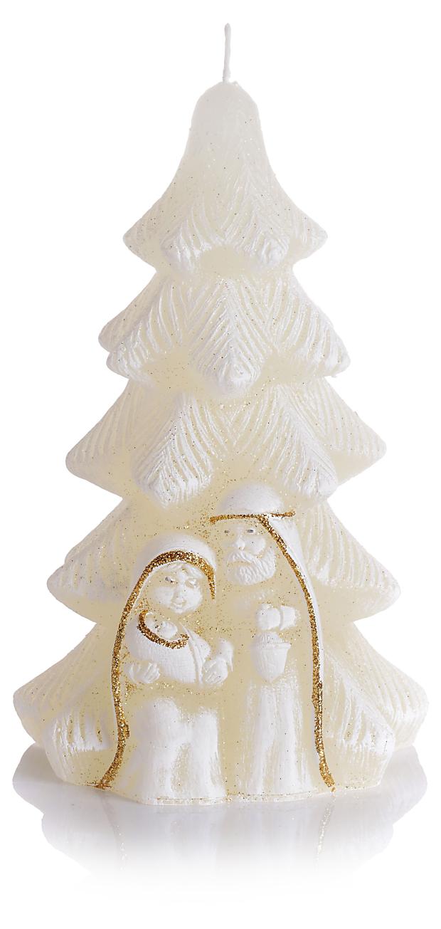 

Свеча Bartek candles Рождественская Ёлочка Фигурка цвет бежевый, 8х15 см