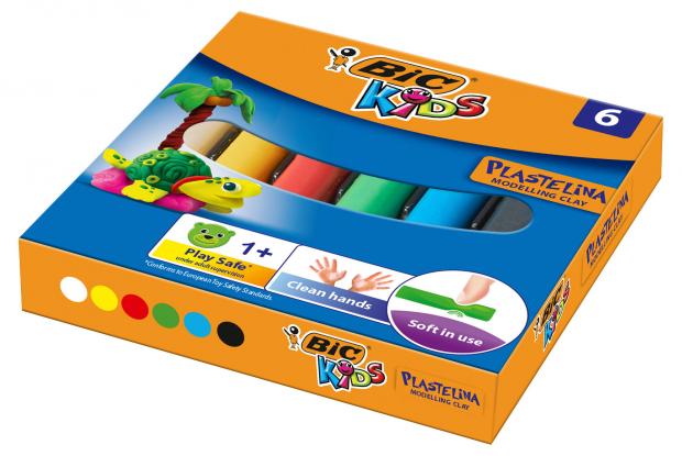 

Пластилин BIC Kids Plastelina, 6 шт