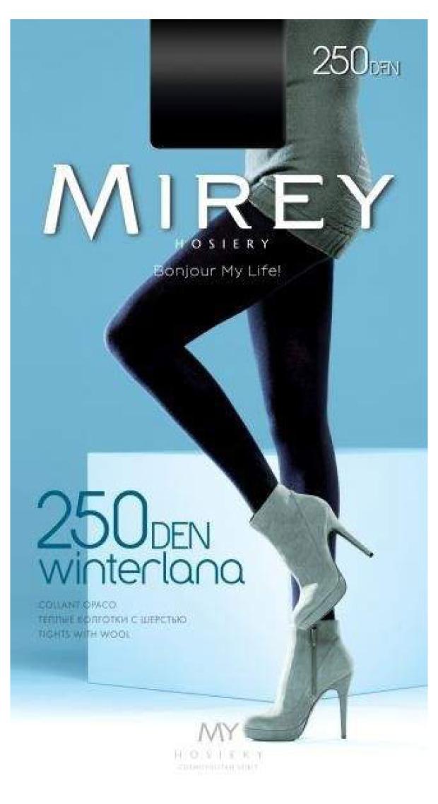 Колготки женские Mirey Winterlana nero черный 250 den р.3