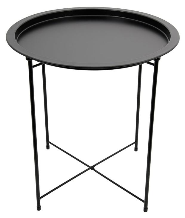 

Столик Handy Home складной металлический черный, d 470 мм h 50 см