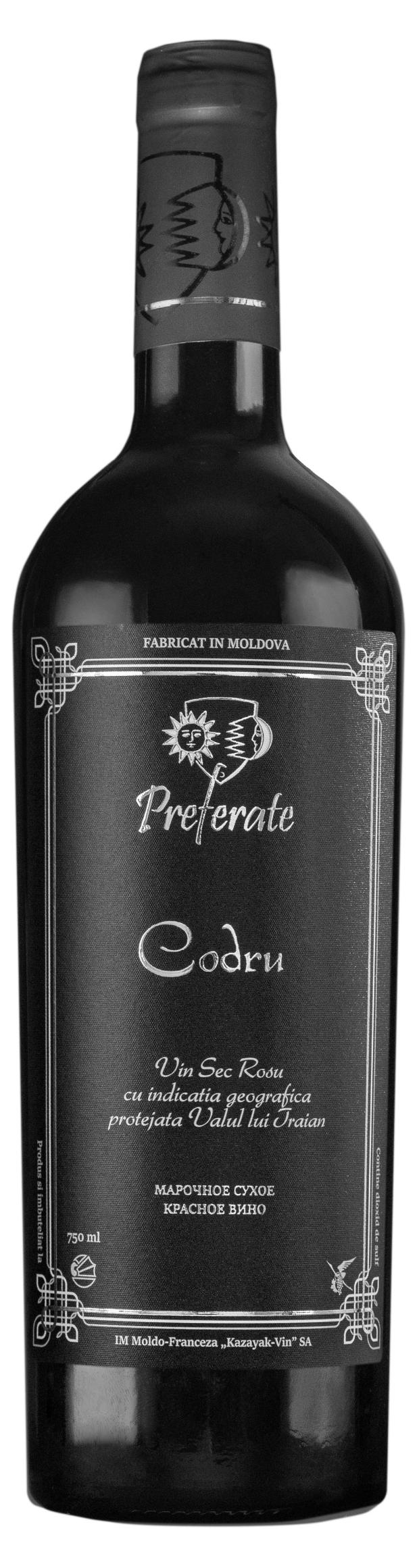 

Вино Preferate Codru красное сухое Молдавия, 0,75 л