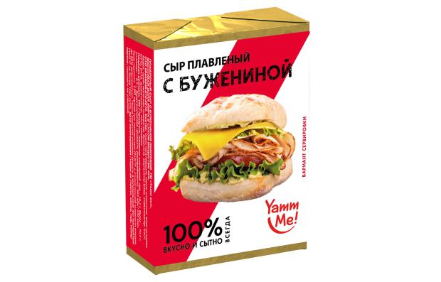 Сыр плавленый Yamm me С бужениной 45% БЗМЖ, 90 г