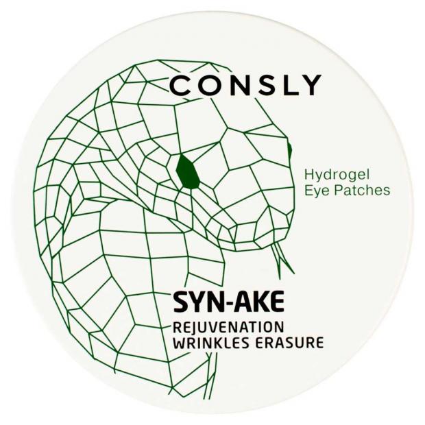 

Патчи для области вокруг глаз Consly Syn-Ake гидрогелевые с пептидом, 60 шт