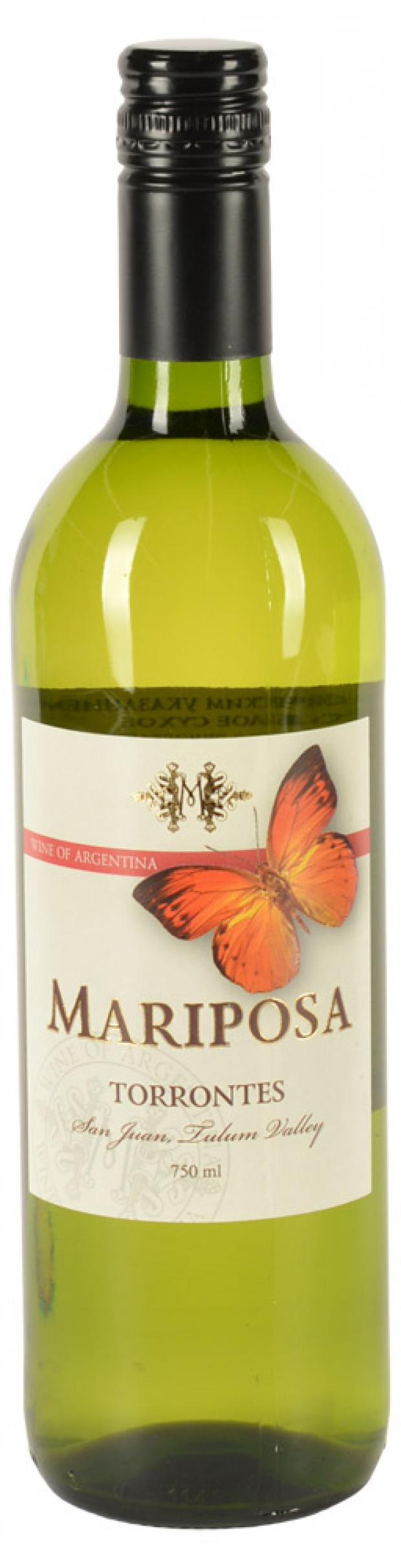 Вино Mariposa Torrontes белое сухое Аргентина, 0,75 л