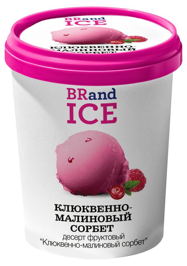 Десерт фруктовый BRandICE Клюквенно-малиновый сорбет, 380 г