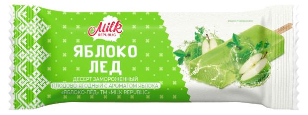 Десерт замороженный Milk Republic Плодово ягодный с ароматом яблока БЗМЖ, 90 г