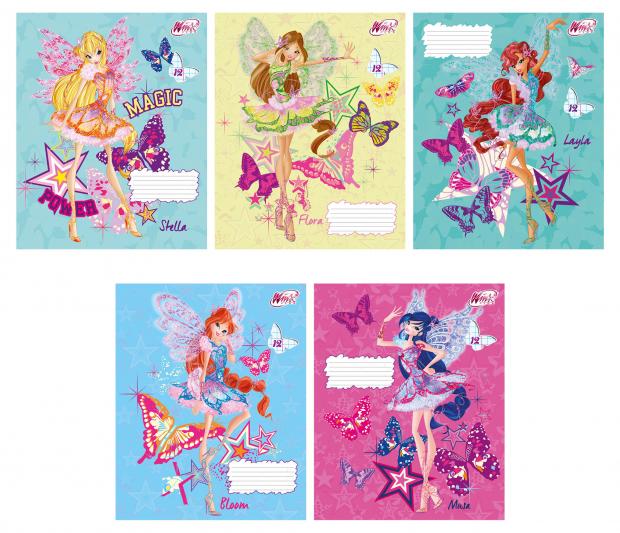 

Тетрадь WinX Club А5 в клетку, 12 л