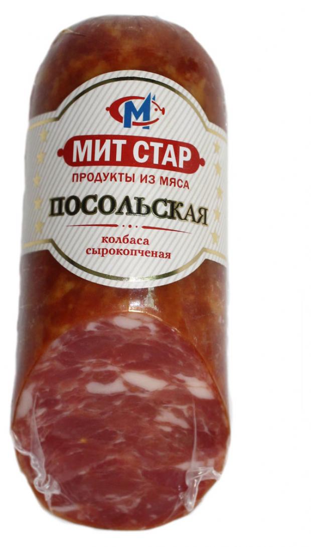 

Колбаса сырокопченая «Мит Стар» Посольская, 400 г