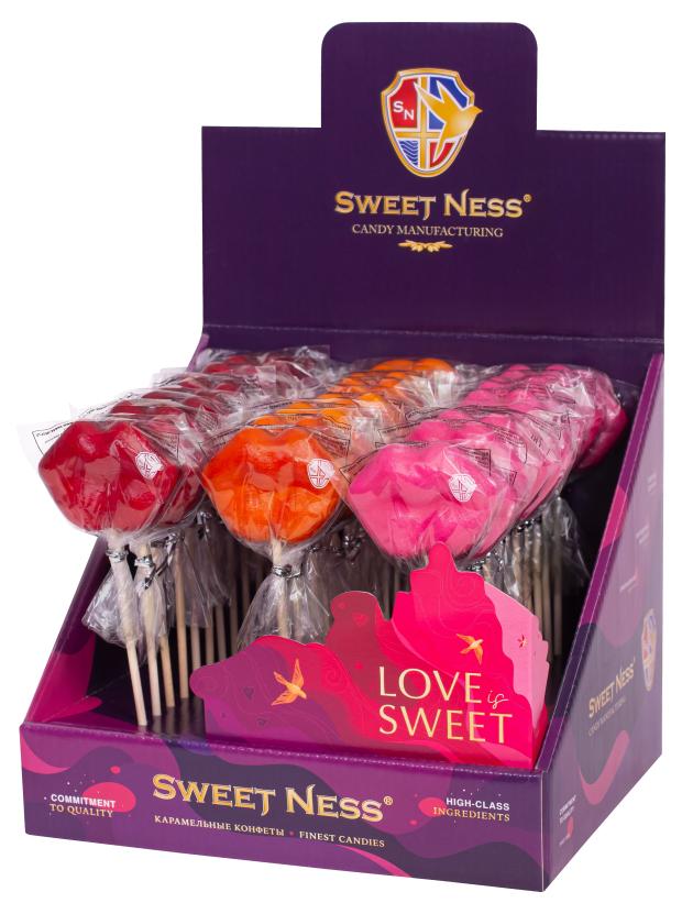 Карамель леденцовая фигурная Sweet Ness в форме губ 30 г, 1 шт