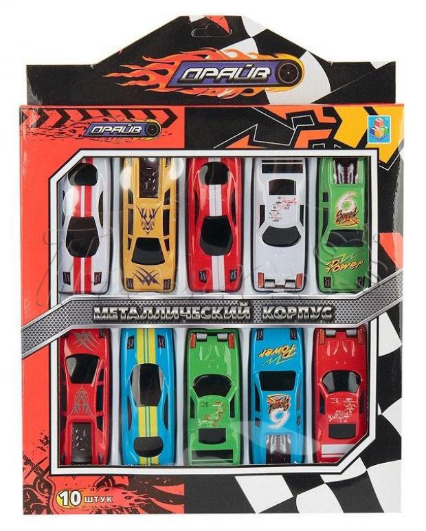 

Набор металлических машинок 1Toy Драйв гоночные 8 см, 10 шт