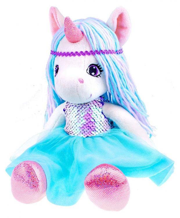 

Игрушка мягкая кукла ЕДИНОРОЖКА 32 см FANCY