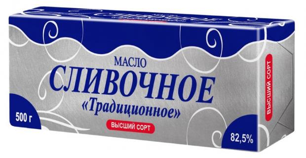 Масло сливочное Айсберг-Люкс Традиционное 82,5%, 500 г