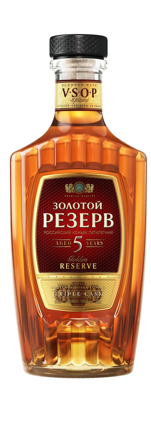 коньяк золотой резерв 5 звезд black cask россия 0 5 д Коньяк Золотой Резерв 5 звезд Россия, 0,5 л