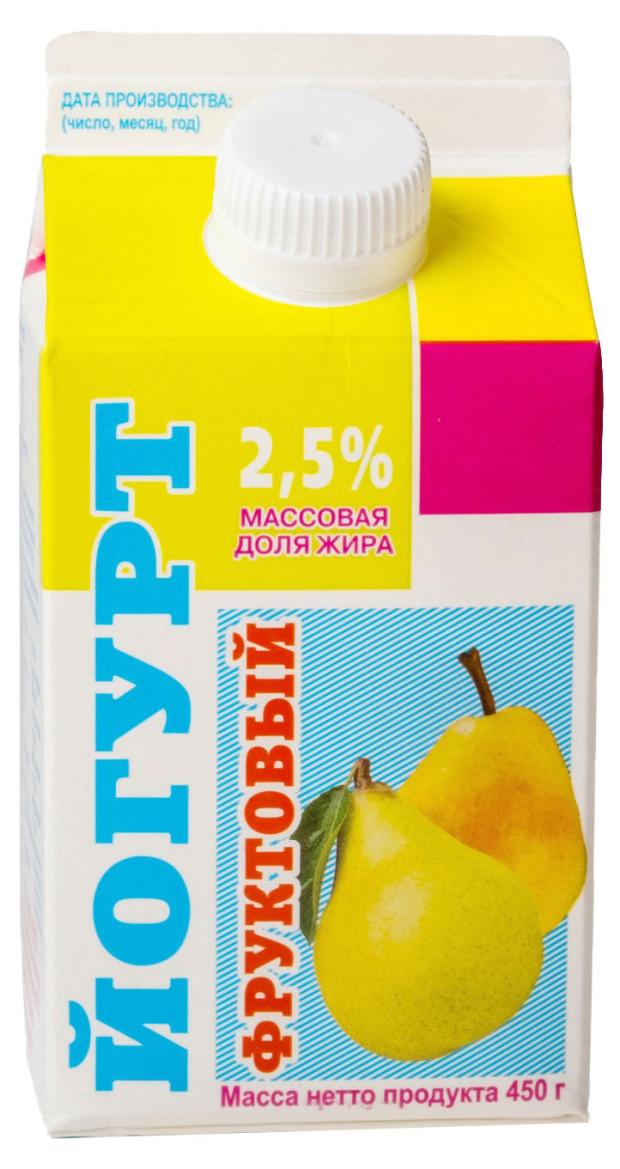 Йогурт питьевой Ирмень Груша 2,5% БЗМЖ, 450 г