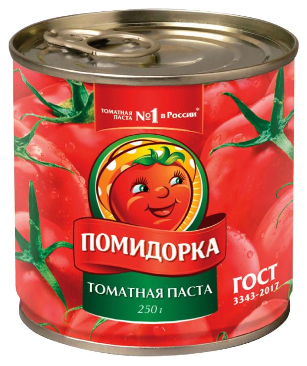 Паста томатная ПОМИДОРКА 100 натуральная 250 мл 219₽