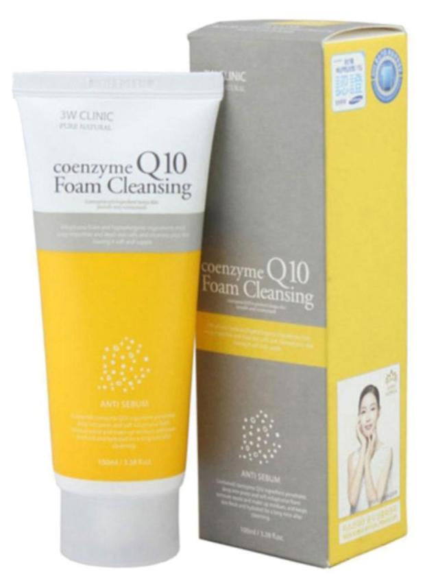 Пенка для умывания 3W Clinic коэнзим Q10, 100 мл