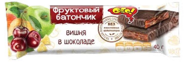 

Батончик фруктовый ОГО! Вишня в шоколаде, 40 г